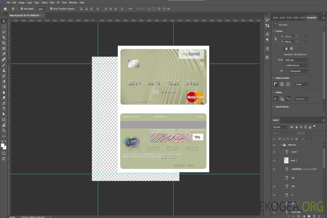 Islande MP Banki mastercard template Islande MP Banki mastercard template